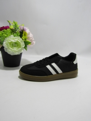 Buty sportowe damskie na płaskim (36-41) KB190-1 BLACK