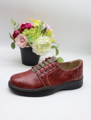 Półbuty damskie na płaskim (36-42) 22T112-6 RED