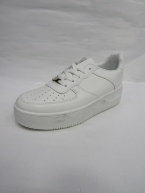 Buty sportowe damskie na płaskim (36-41) BO26-47 WHITE