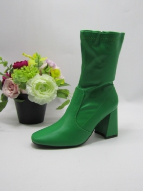 Botki damskie na obcasie (36-41) AM01 GRREEN