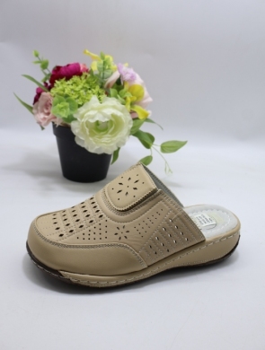 Klapki damskie na płaskim (36-42) 9708 BEIGE