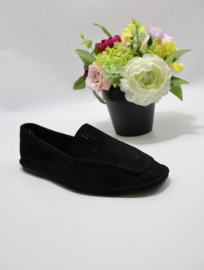 Mokasyny damskie na płaskim (36-41) ANWL-23-1 BLACK