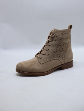 Botki damskie na płaskim (36-41) H200-2 KHAKI