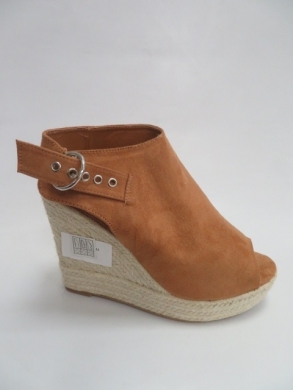 Sandały damskie na koturnie (36-41) 108-61 CAMEL