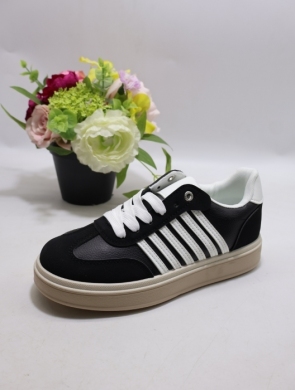 Buty sportowe damskie na płaskim (36-41) ALLS-20 BLACK