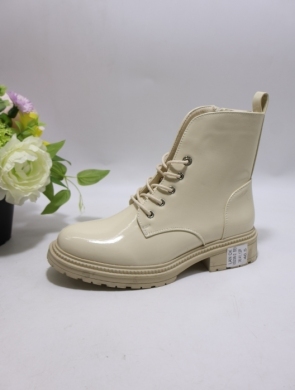 Botki damskie ocieplane na płaskim (36-41) VS238-2 BEIGE