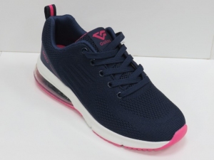 Buty sportowe damskie na płaskim (36-41) T-2178 BLUE/FUCHSIA