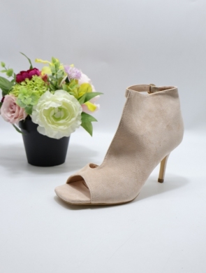Sandały damskie na szpilce (36-41) 7902 BEIGE