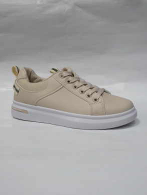 Buty sportowe damskie na płaskim (36-41) BO-723 BEIGE