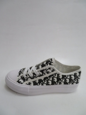 Trampki damskie na płaskim (36-41) XL32 BLACK