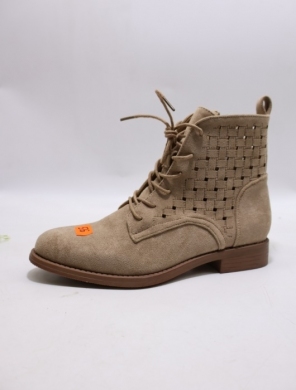 Botki damskie na płaskim (36-41) H2525-2 KHAKI