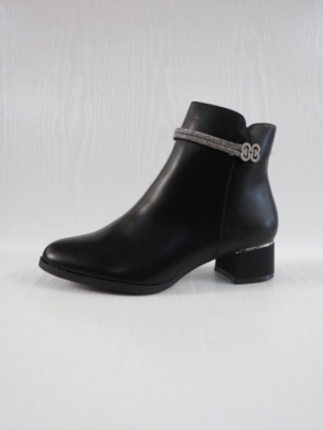 Botki damskie ocieplane na obcasie (36-41) SA109-1 BLACK