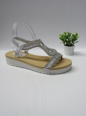 Sandały damskie na płaskim (36-41) A-13 SILVER