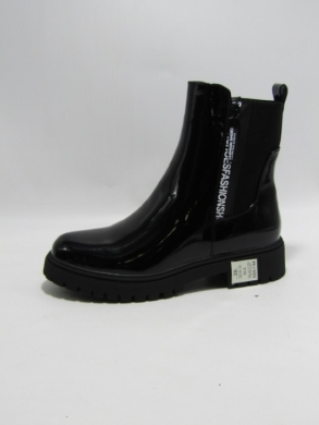 Botki damskie na płaskim (36-41) 3018-16 BLACK