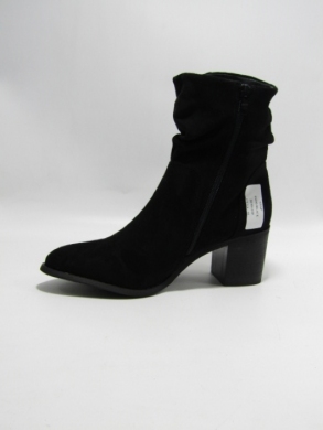 Botki damskie ocieplane na obcasie (36-41) F6303 BLACK