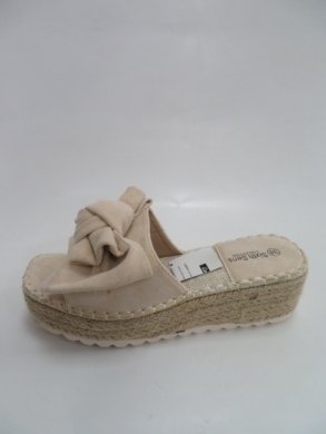 Klapki damskie na koturnie (36-41) 888-220 BEIGE