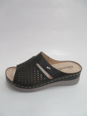 Klapki damskie na koturnie (36-42) W515-1 BLACK