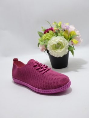 Buty sportowe damskie na płaskim (36-41) VG163 FUSHIA