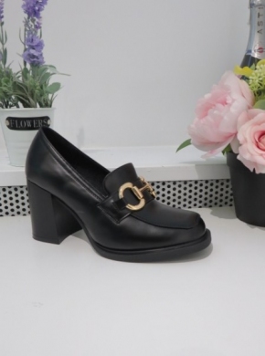 Półbuty damskie na obcasie (36-41) 9148 BLACK