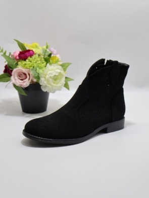 Botki damskie na płaskim (36-41) H192-1 BLACK