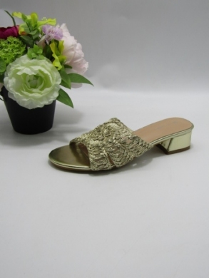 Klapki damskie na obcasie (36-41) BL466 GOLD