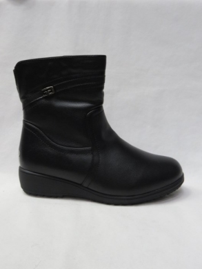 Botki damskie ocieplane na płaskim (37-42) CK2215 BLACK
