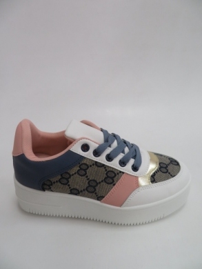 Sportowe Damskie na koturnie (36-41) BO-801 BLUE