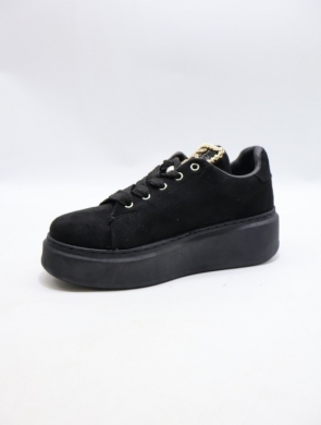 Buty sportowe damskie na płaskim (36-41) B319 BLACK