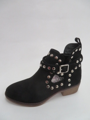Botki damskie jesienne na płaskim (36-41) NS196 BLACK