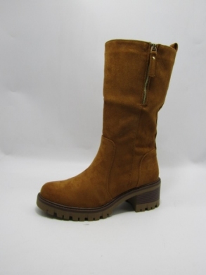 Kozaki damskie ocieplane na obcasie (36-41) LH151 CAMEL