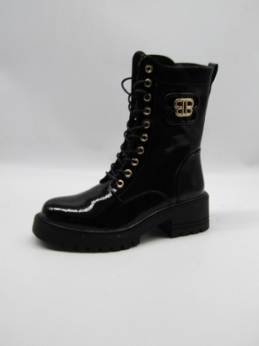 Botki damskie ocieplane na obcasie (36-41) HBL-139 BLACK