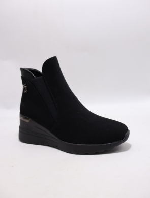 Botki damskie ocieplane na koturnie (36-41) HBL86 BLACK