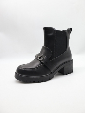 Botki damskie ocieplane na obcasie (36-41) H2259-1 BLACK