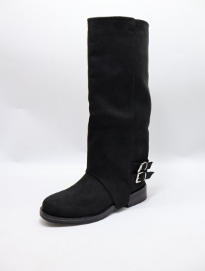 Kozaki damskie ocieplane na płaskim (36-41) QH7829 BLACK