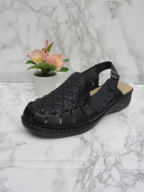 Sandały damskie na koturnie (36-41) J19-16 BLACK