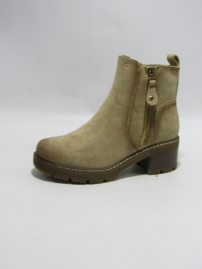 Botki damskie ocieplane na obcasie (36-41) SA3116-13 KHAKI