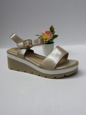 Sandały damskie na koturnie (36-41) B-9060 GOLD