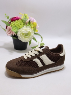 Buty sportowe damskie na płaskim (36-41) EV510 BROWN