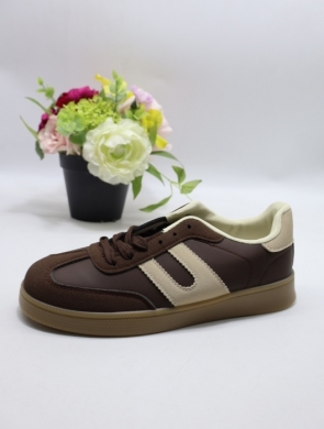Buty sportowe damskie na płaskim (36-41) WFC-59 BRO/BE