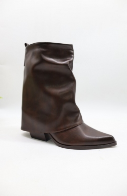 Botki damskie na obcasie (36-41) ML517 BROWN