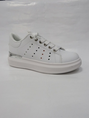 Buty sportowe damskie na płaskim (36-41) WW009 ALL WHITE