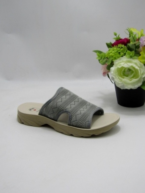 Klapki damskie na płaskim (39-43) DX8130 GREY