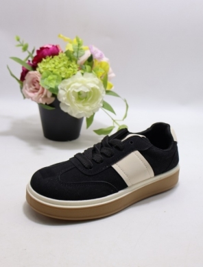 Buty sportowe damskie na płaskim (36-41) AD02 BLACK