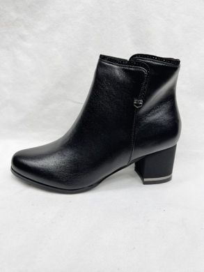 Botki damskie ocieplane na obcasie (36-41) 0605 BLACK