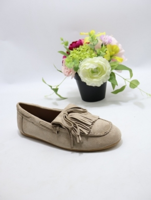 Mokasyny damskie na płaskim (36-41) H8-517 KHAKI