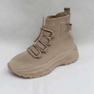 Botki damskie na płaskim (36-41) AB117 KHAKI