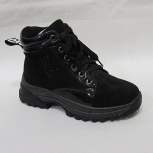 Botki dziewczęce ocieplane (32-37) DQ78 BLACK