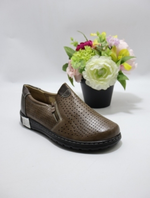Półbuty damskie na płaskim (36-42) 22T46-13 KHAKI