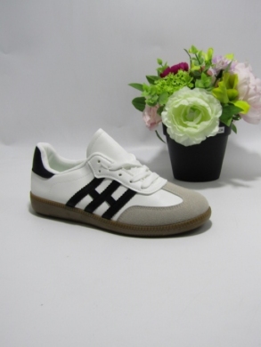 Buty sportowe damskie na płaskim (36-41) FZL-3 WH/BLACK
