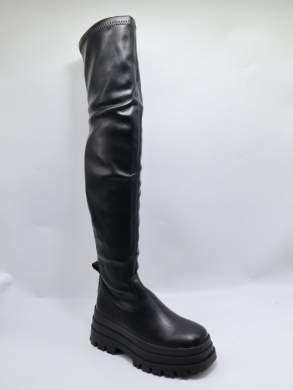 Kozaki damskie na płaskim (36-41) 1680 BLACK